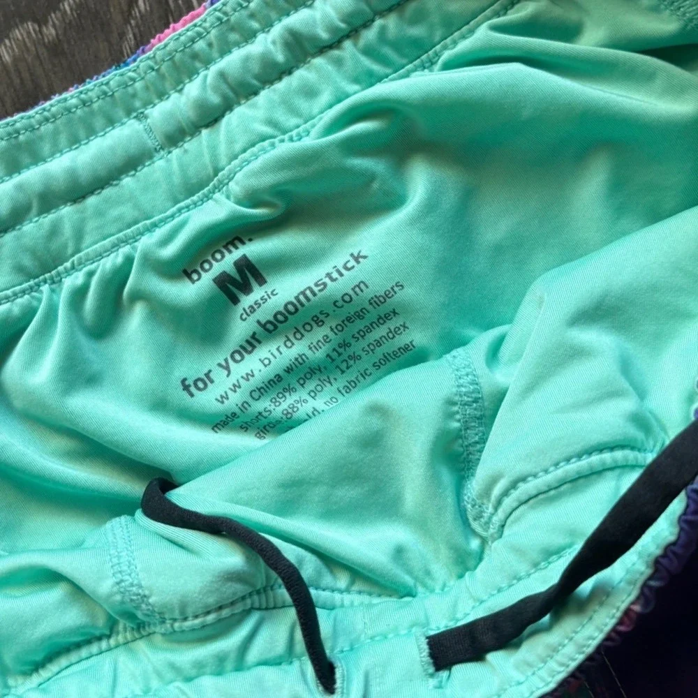 Birddogs Boom For Your Boomstick Lined Shorts Purple Pink Splatter The Baysider